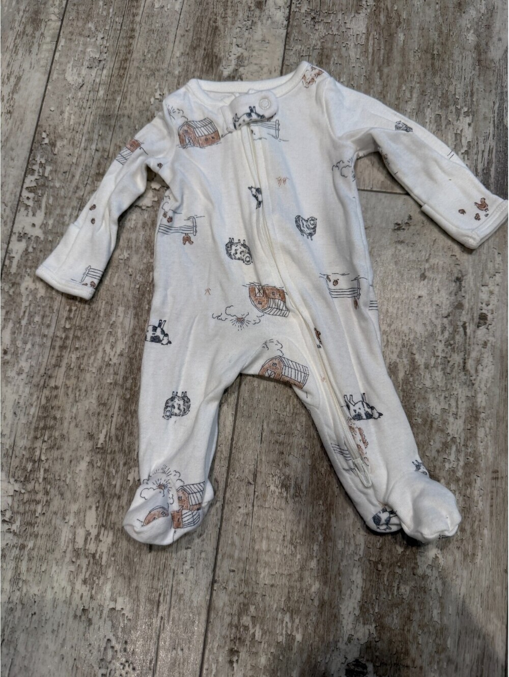 Carter's Child of Mine Preemie Footed Sleeper Woodland